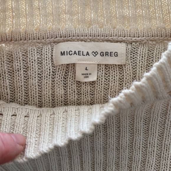 Michaela Greg cotton linen sweater - Picture 3 of 7
